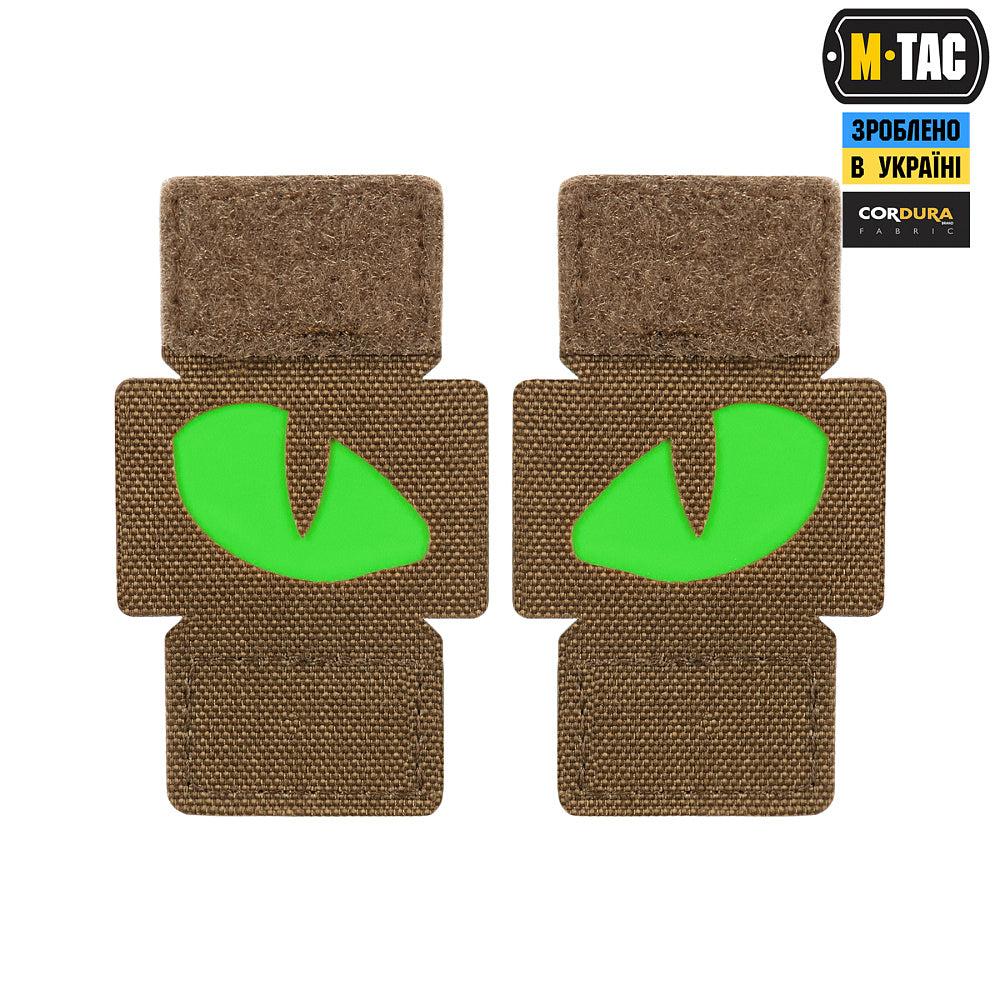 M-Tac patch Tiger Eyes Laser Cut (couple)