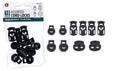 10 Pc Assorted Cord Lock Set, Spring Tensioner 4 Lock Styles