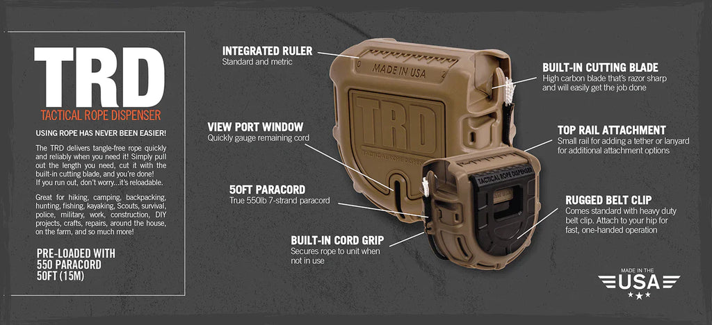 Atwood Rope MINI Tactical Rope Dispenser