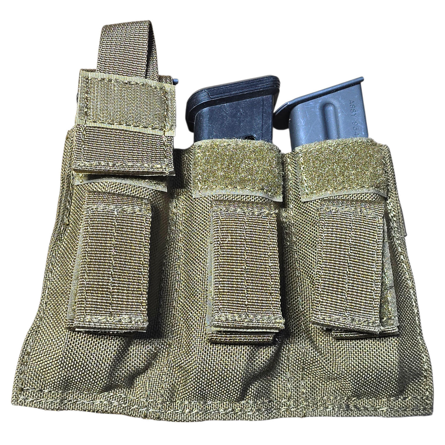 Blackhawk! Coyote Belt Mounted Triple Pistol Mag Pouch