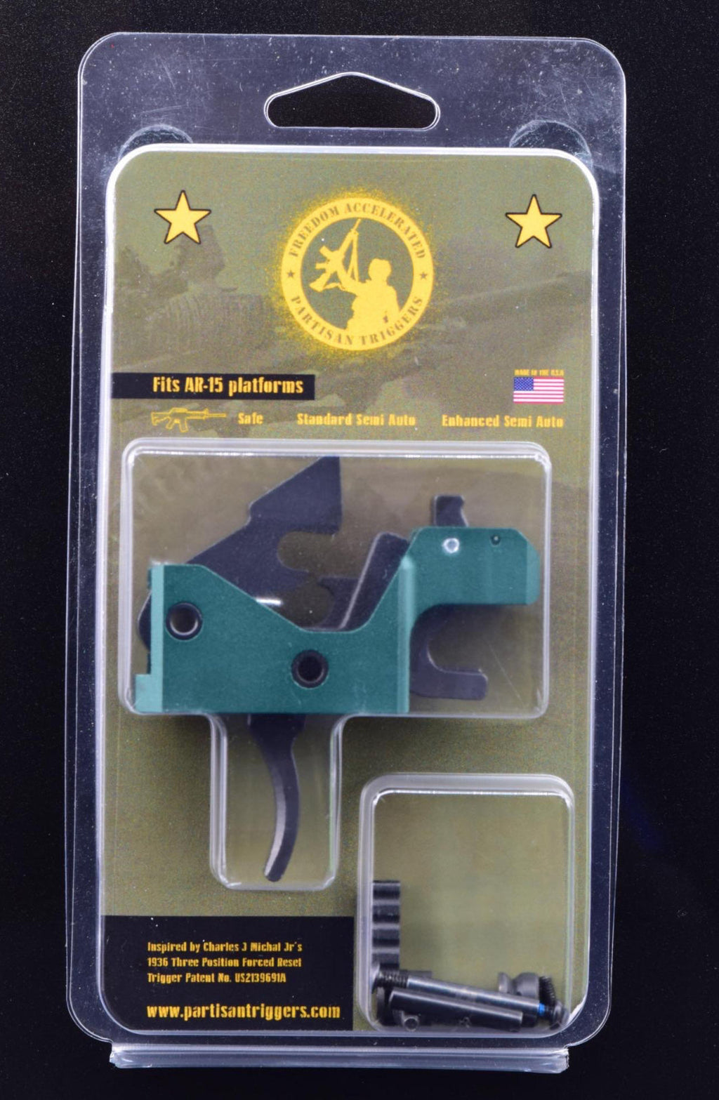Partisan Forced-Reset Drop-In Cassette FRT – AR-15 Platform: COMBO with tool & cleaner