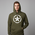 WW2 Circled Star Pullover Unisex Hoodie