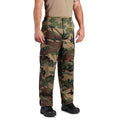 Woodland Camo BDU Pants Button Fly - 100% Cotton Rip Stop