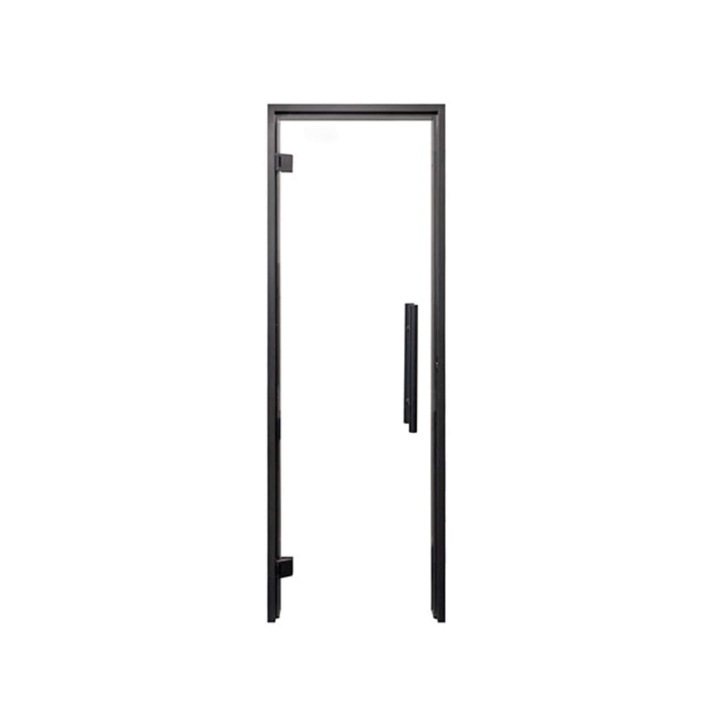 [24X81-Inch] Prosaunas Black Alder Clear Glass Sauna Door (SAK38670)