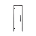 [24X81-Inch] Prosaunas Black Alder Clear Glass Sauna Door (SAK38670)