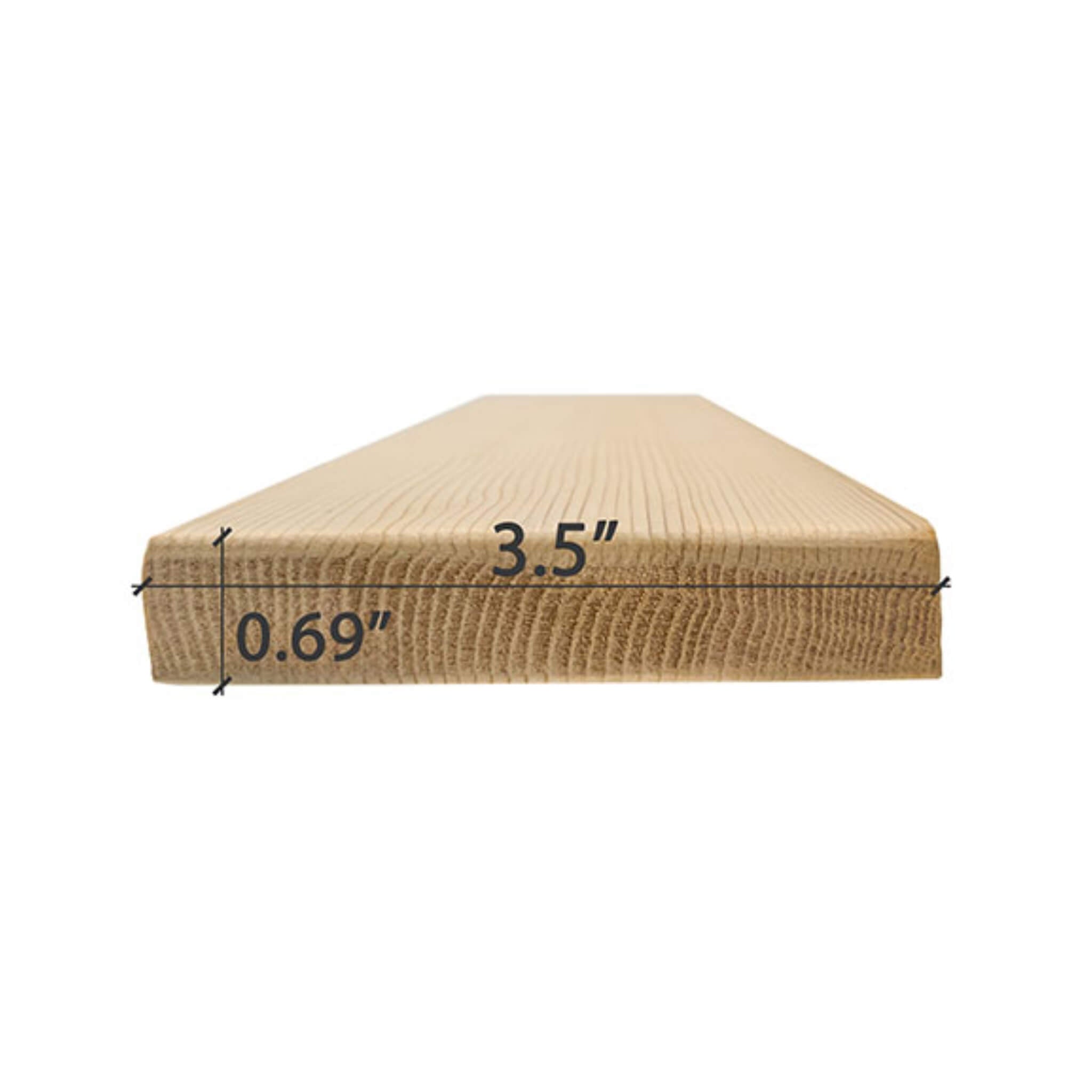 Prosaunas Cedar 1X4 VG S4SEE Vertical Grain Smooth 4 Sides Eased Edges Sauna Bench Wood [WOOD624] (SAK50213)
