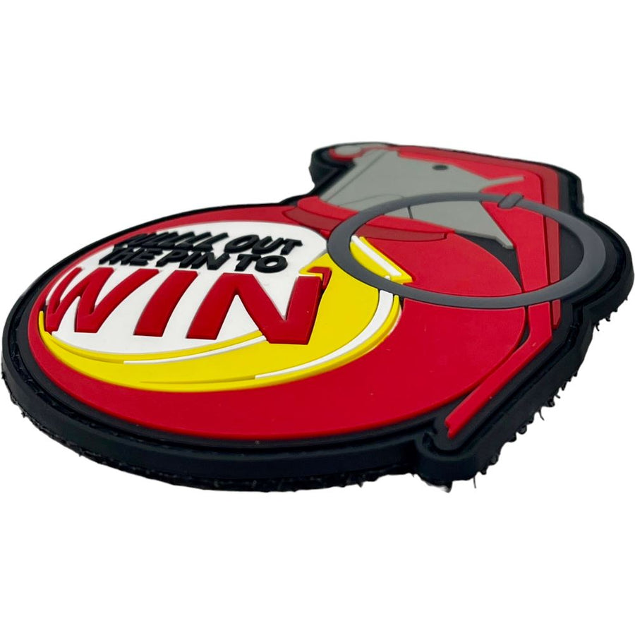 Pull the pin to win Patch + Sticker