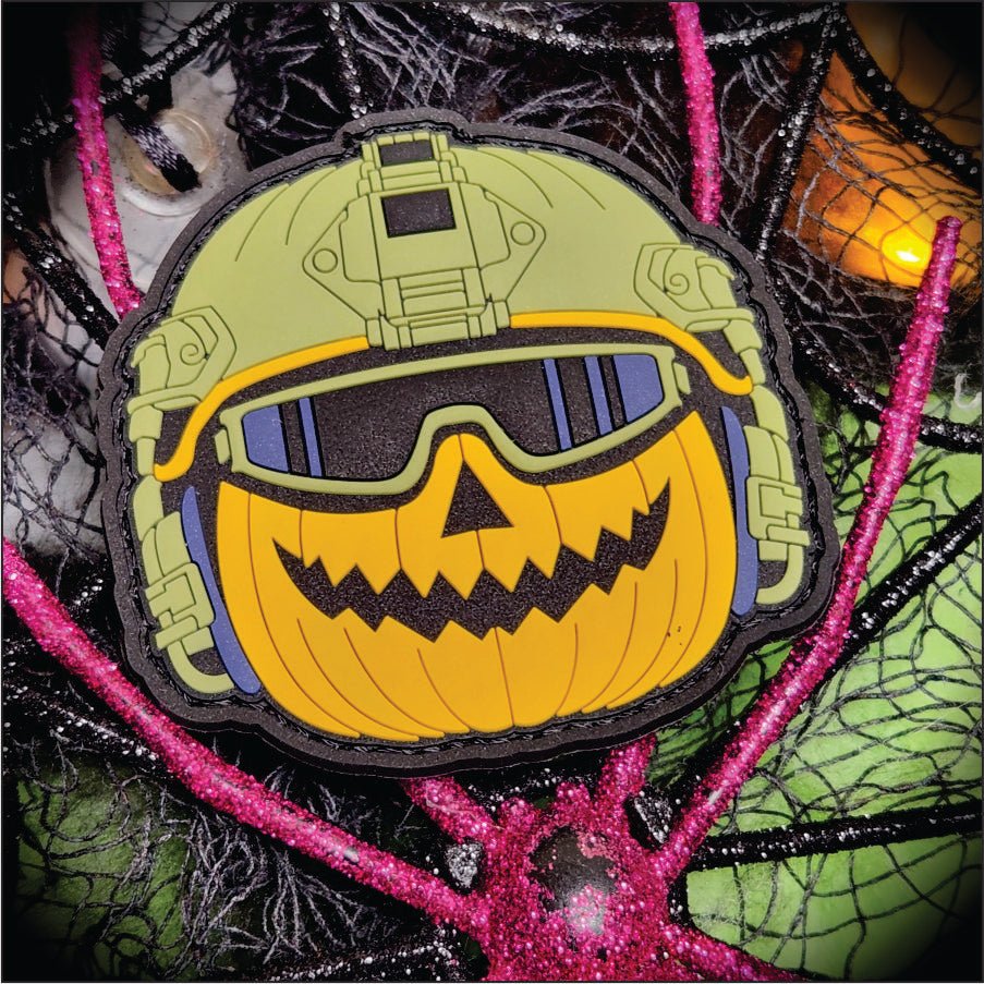 Jack - Pumpkin Helmet -  3" PVC Patch