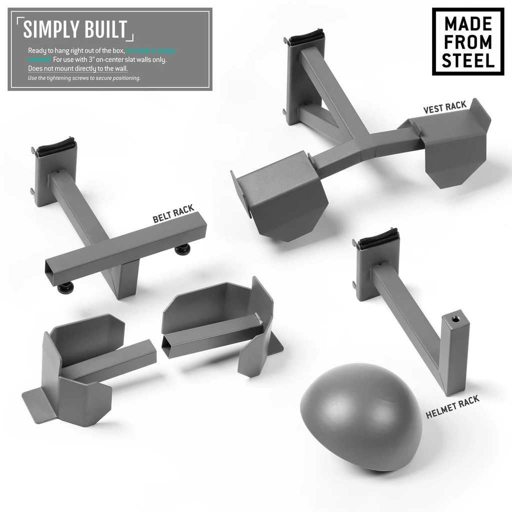 Sel Protection Rack Wall Rack System - Tactical Gear Rack – Self Rescue Tactical