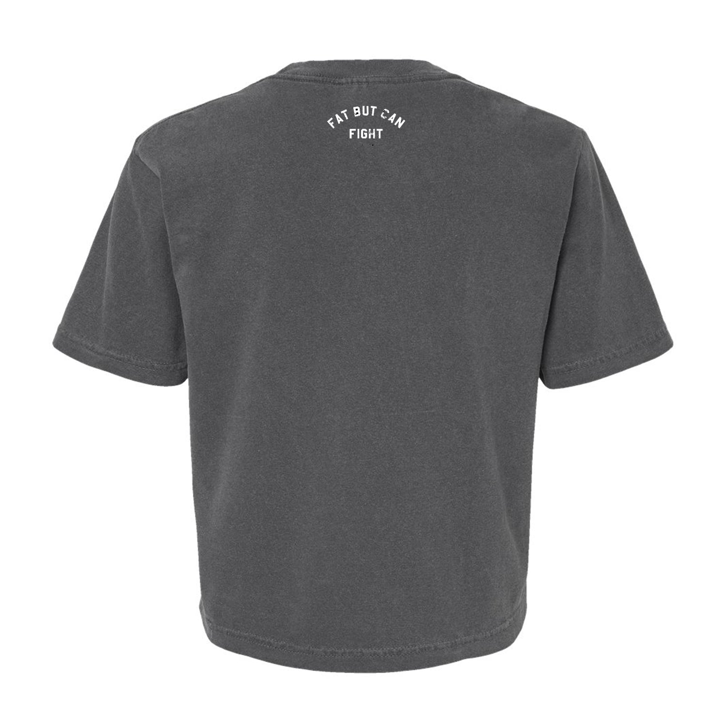 Fat But Can Fight Women's Heavyweight Crop Tee