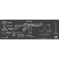 Rifle Cleaning Mat - Instructional - AR-15 - Made in the USA