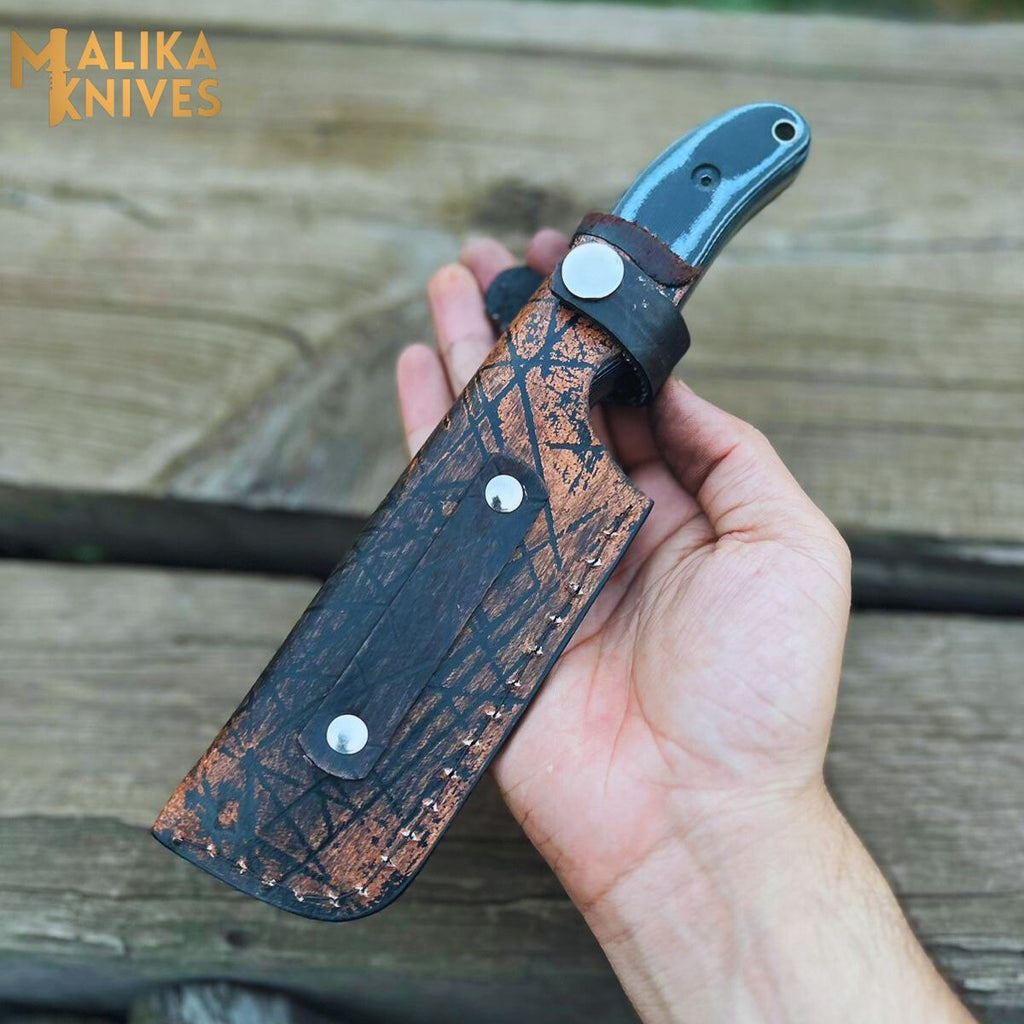Ridge Runner Hunting Knife D2 Steel Micarta Handle