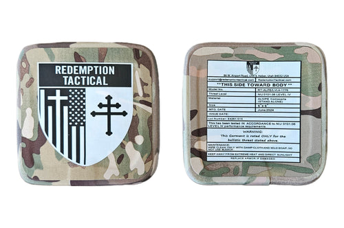 (PAIR) Level IV 6x6" Side Plates (Lightweight Alumina PE Material)