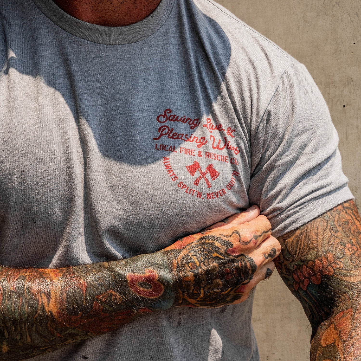 Saving Lives & Pleasing Wives Fire & Rescue Club Men's T-Shirt
