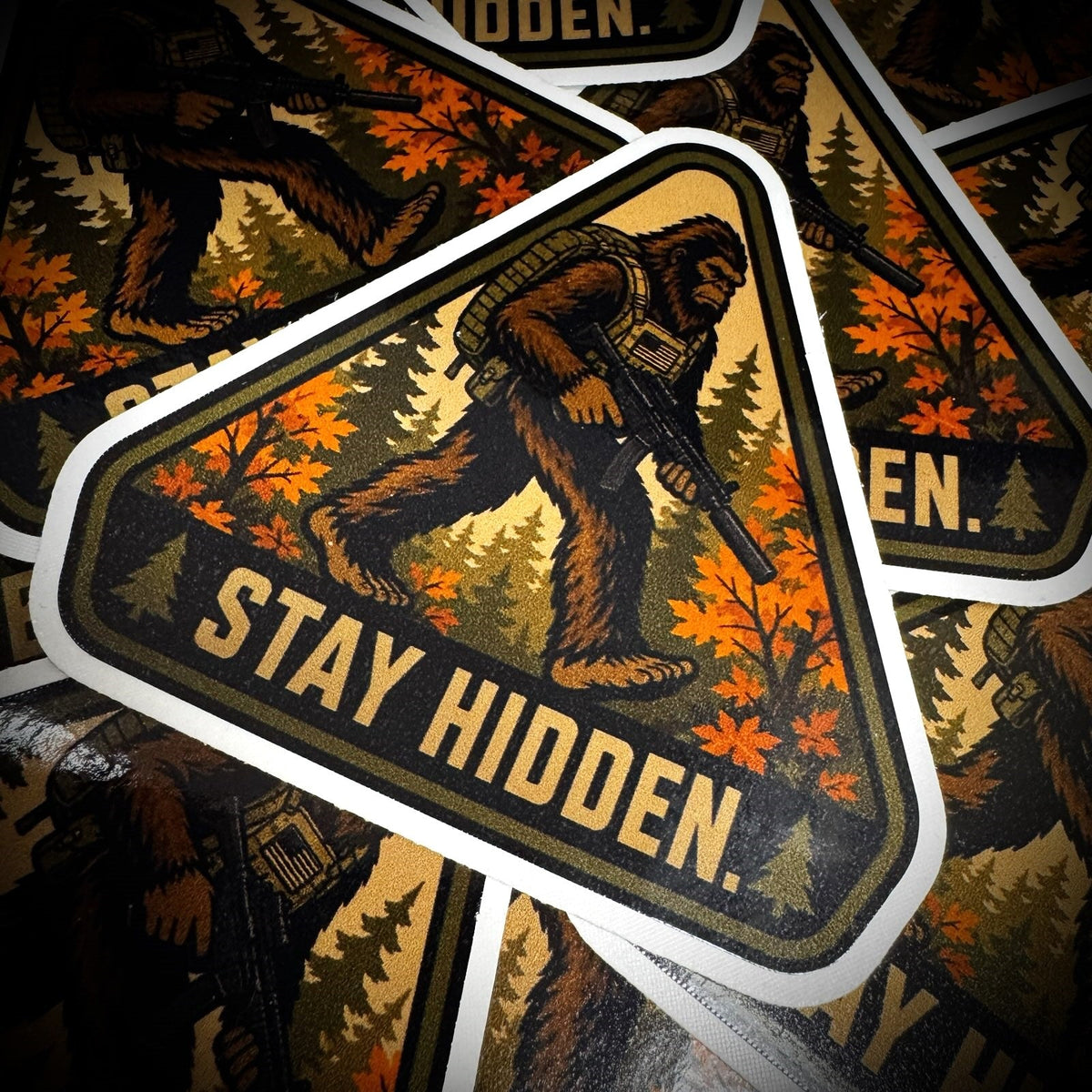 September 2026 POTM - Bigfoot - Stay Hidden - 3.5" - Sticker
