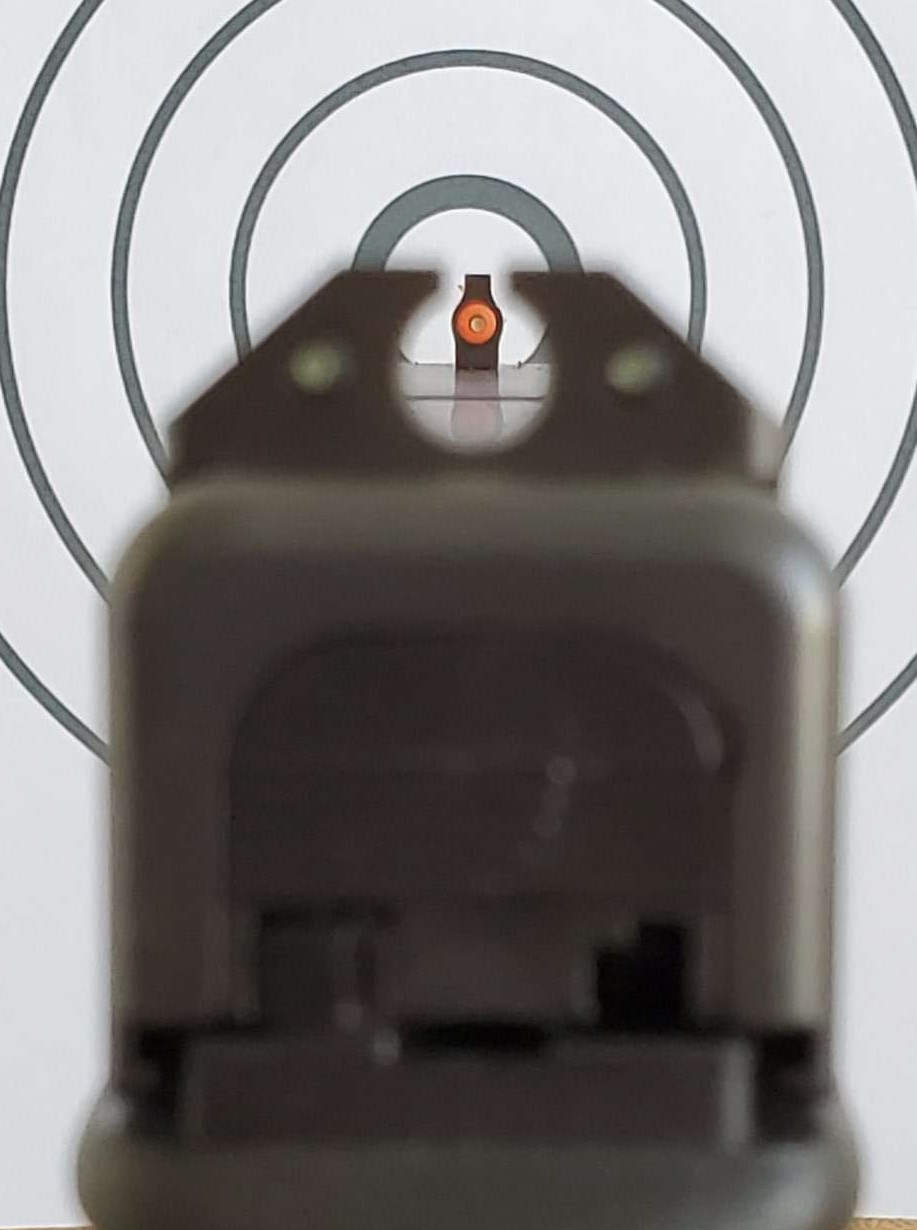 Mark Mini Pistol Light w/ NFA Tritium Night Sights Bundle w/ Orange Inserts. For Sig P365 and P320
