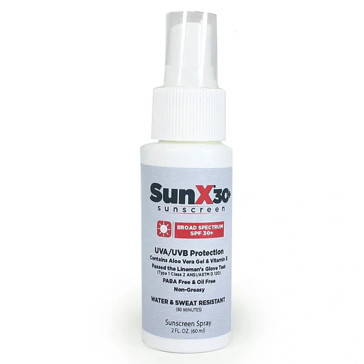SunX30 Sunscreen Spray 2oz Bottle - Case of 12