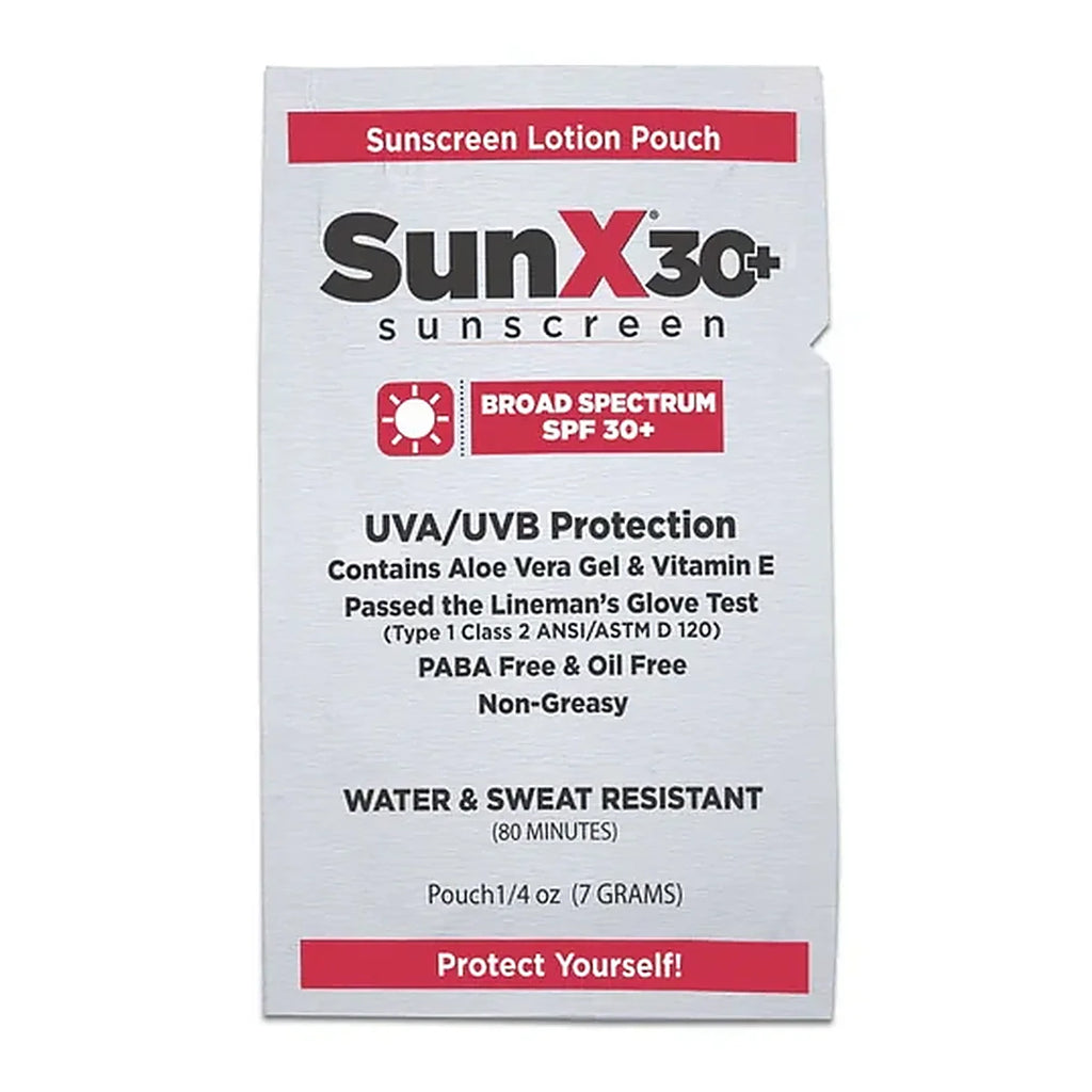 SunX30 Individual Sunscreen Lotion Packets - 25ct Box