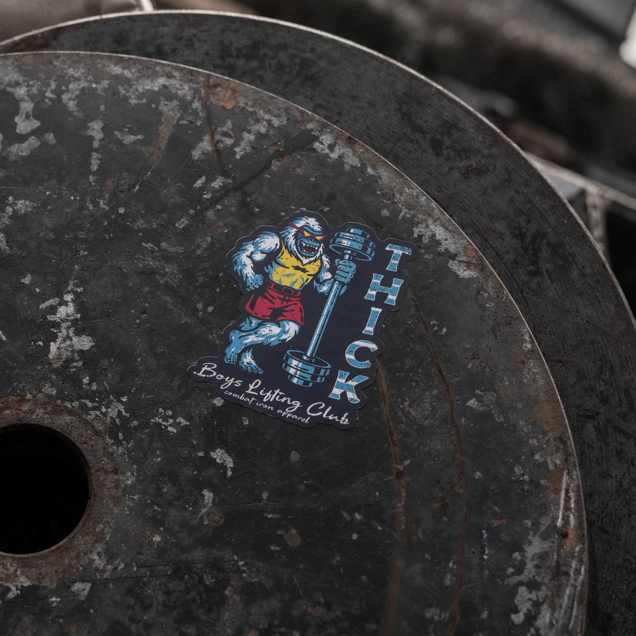 Thick Boys Lifting Club Yeti Decal