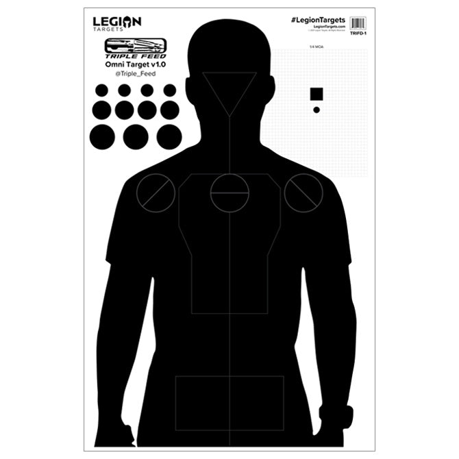 Triple Feed Omni Paper Target (25 Count) - Starting at $1.75/Target