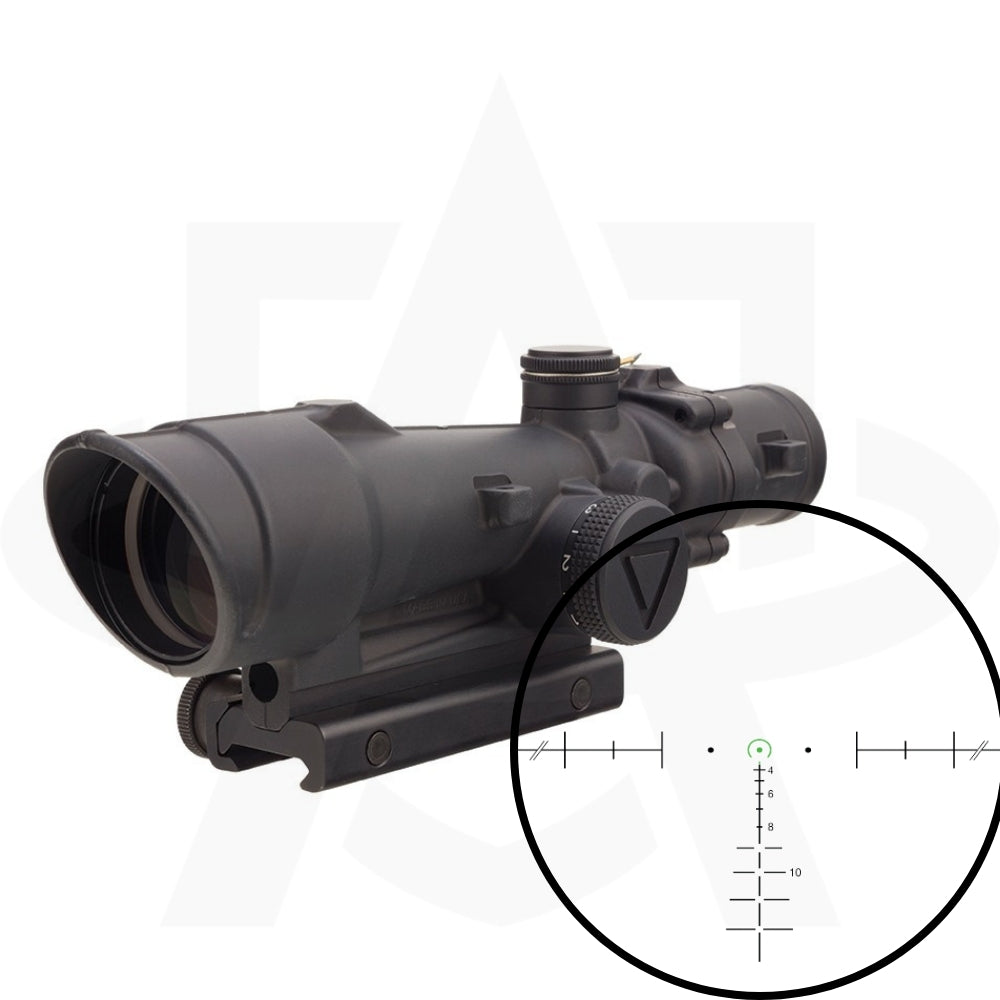 Trijicon ACOG 3.5x35 LED - 3.5x35 Scope w/ 12,000+ Hour Battery Life & TA51 Mount - Waterproof