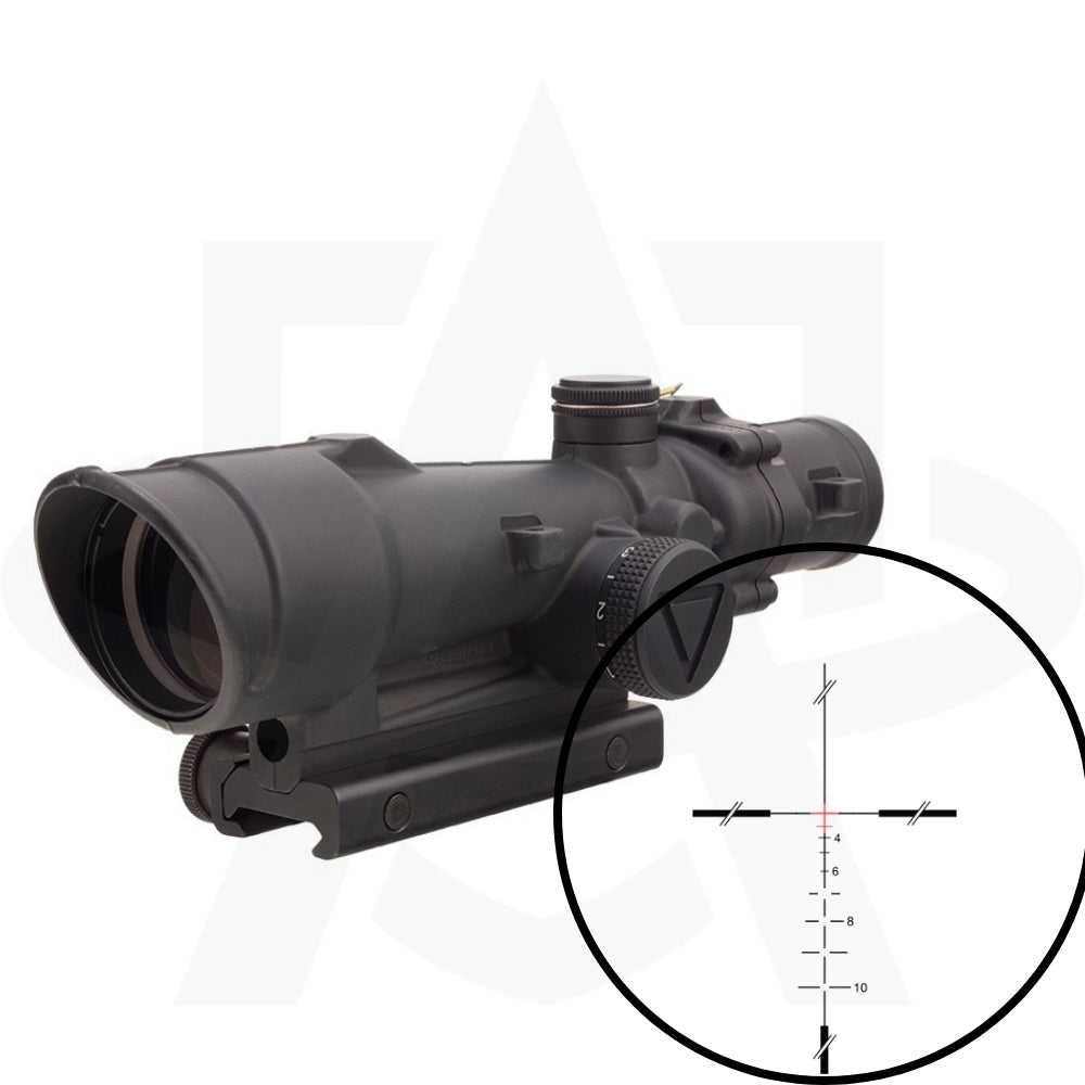 Trijicon ACOG 3.5x35 LED - 3.5x35 Scope w/ 12,000+ Hour Battery Life & TA51 Mount - Waterproof