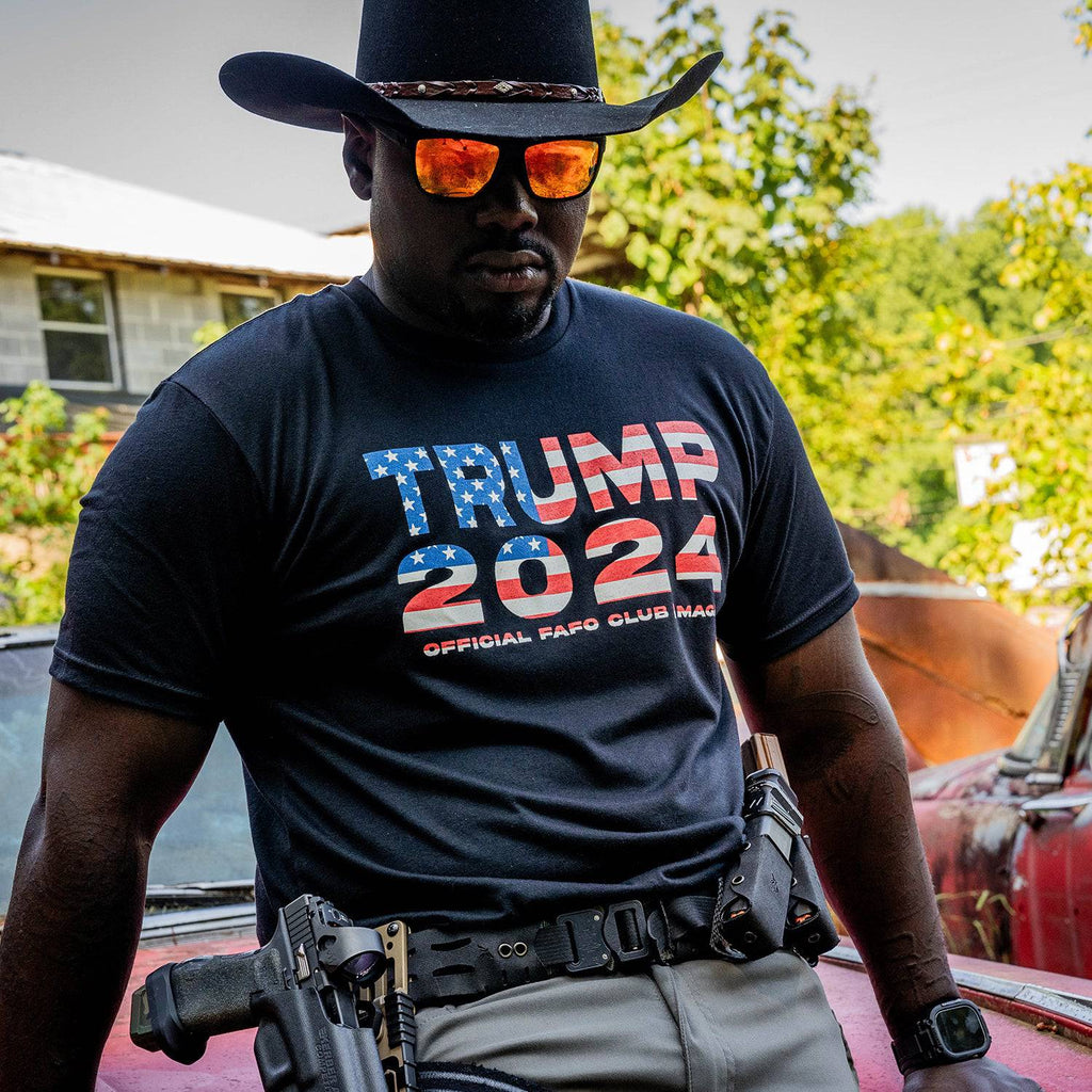 Trump 2024 American Flag Men's T-Shirt