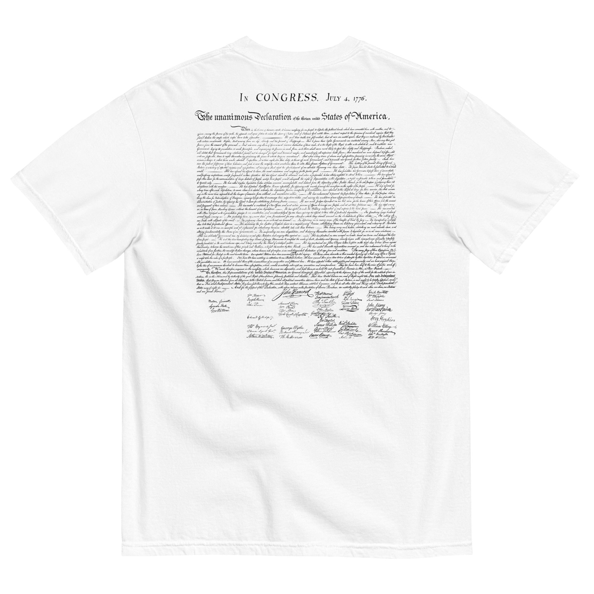 Declaration of Independence Garment-dyed Heavyweight T-Shirt