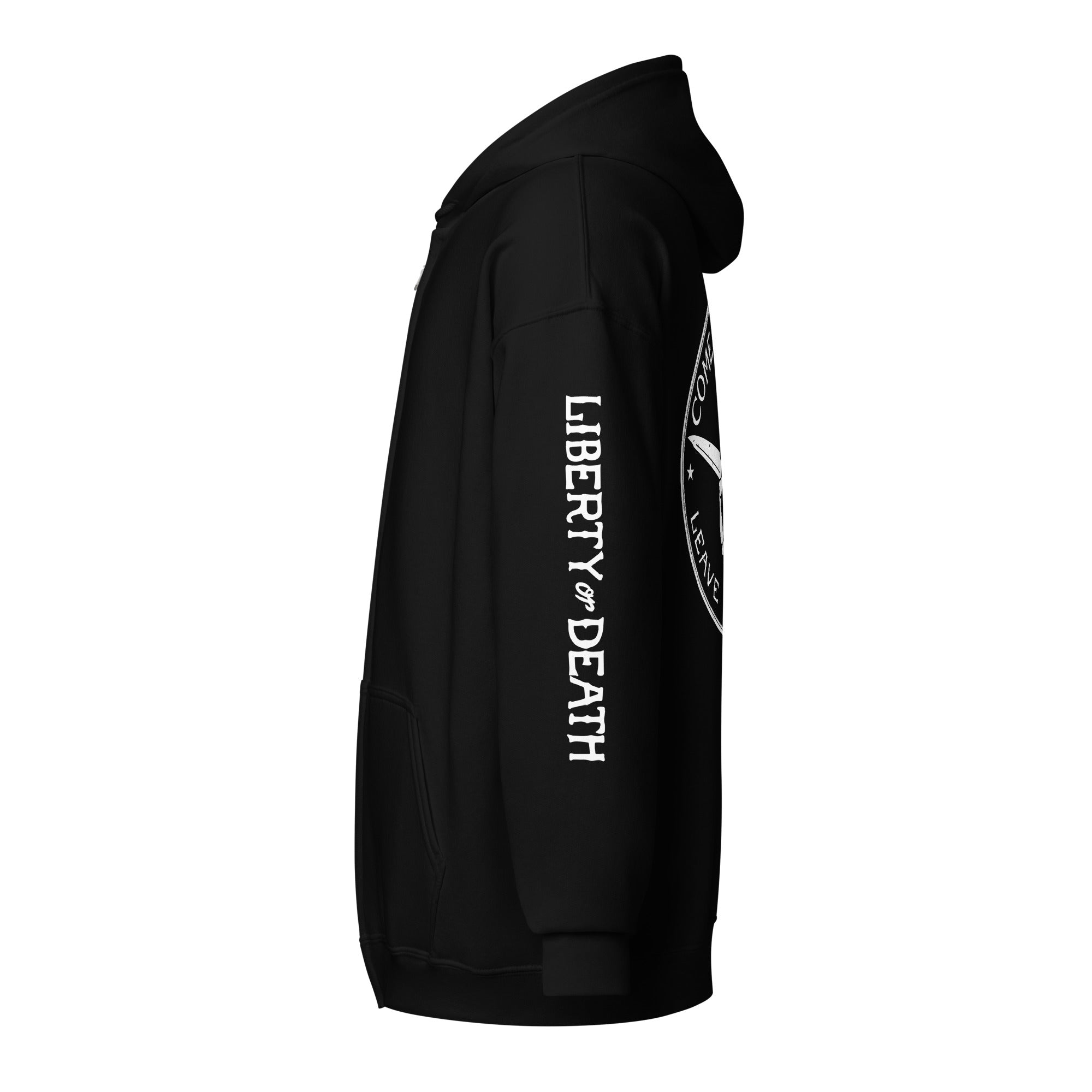 Come in Peace or Leave in Pieces Heavyweight Zip Hoodie