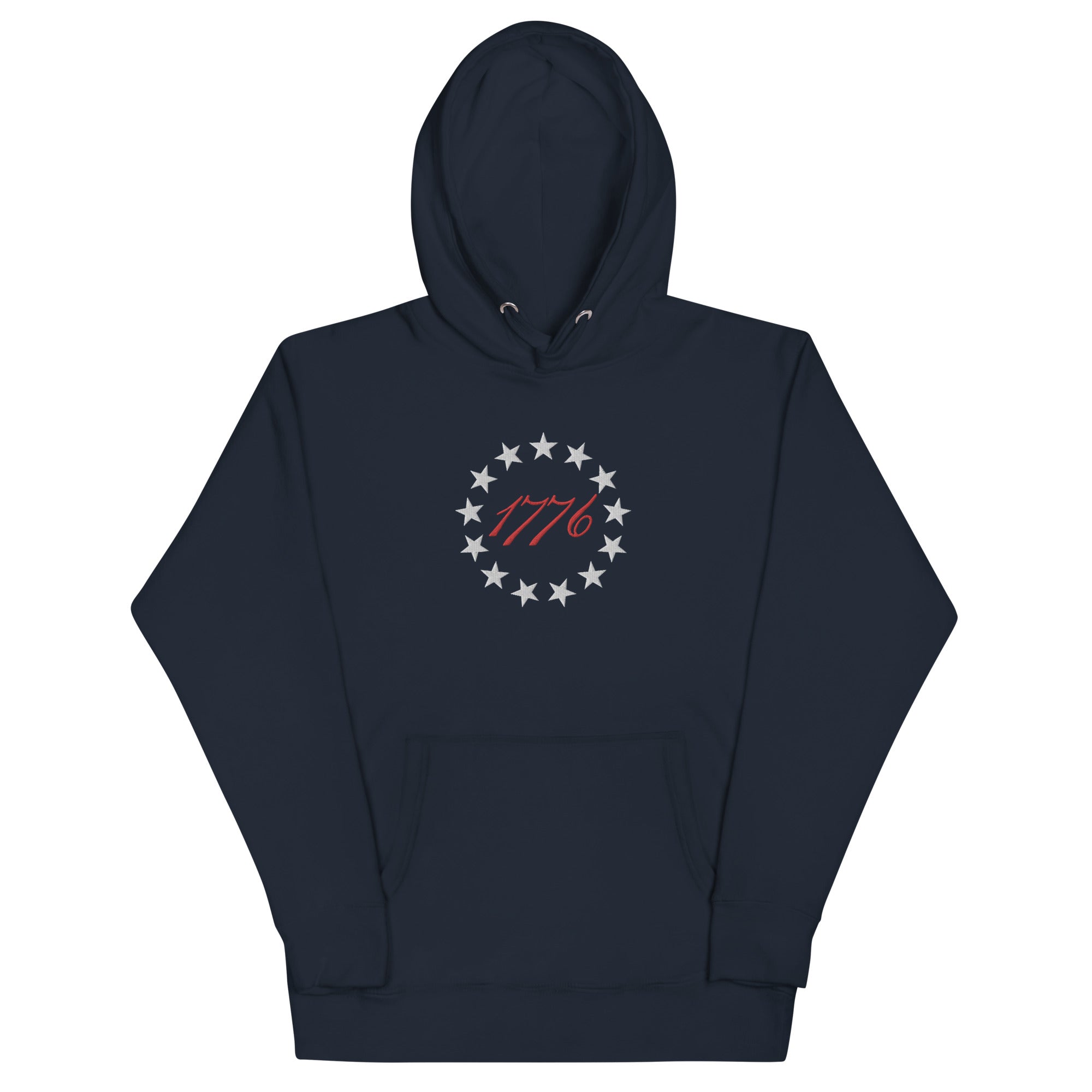 Betsy Ross 13 Stars 1776 Embroidered Hoodie