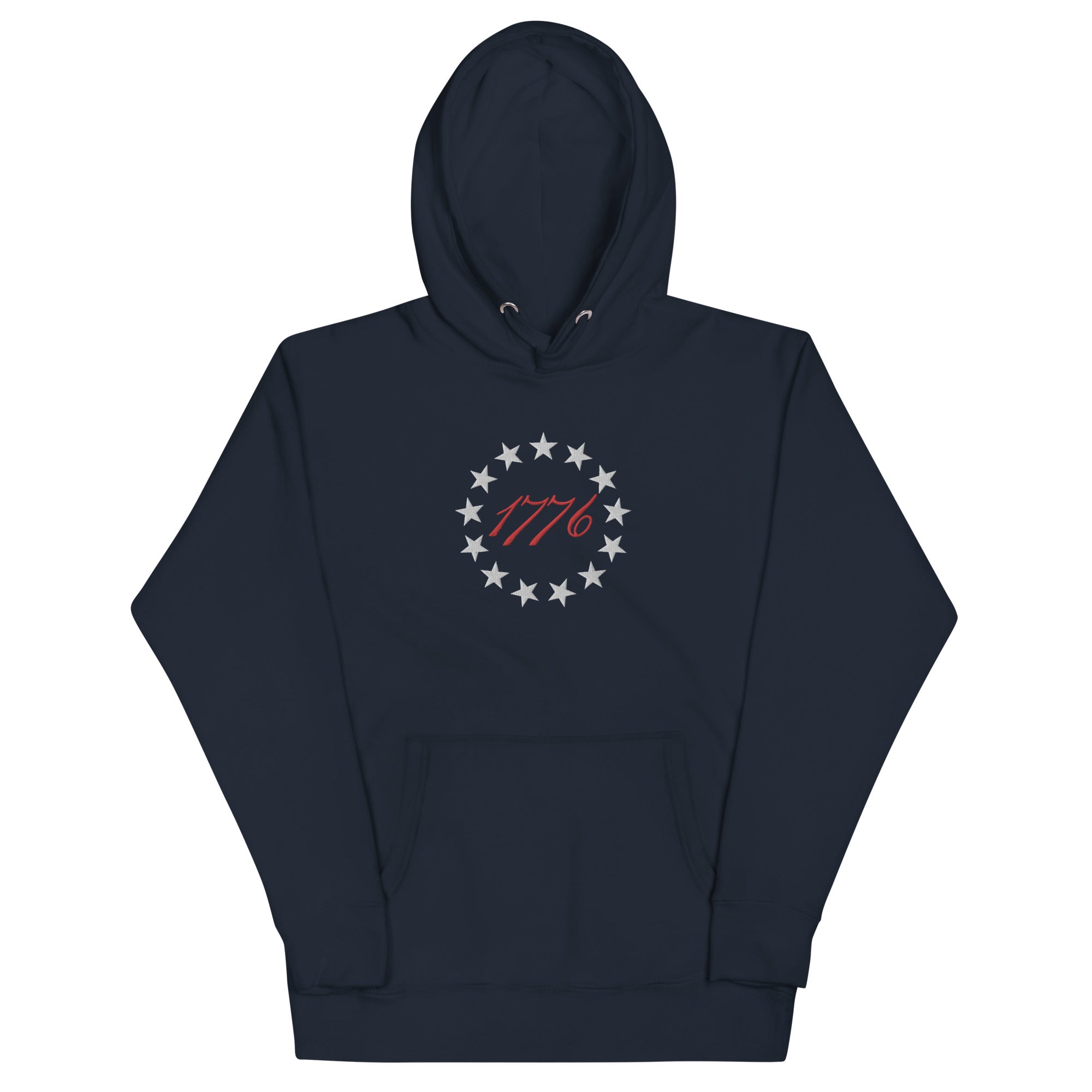 Betsy Ross 13 Stars 1776 Embroidered Hoodie