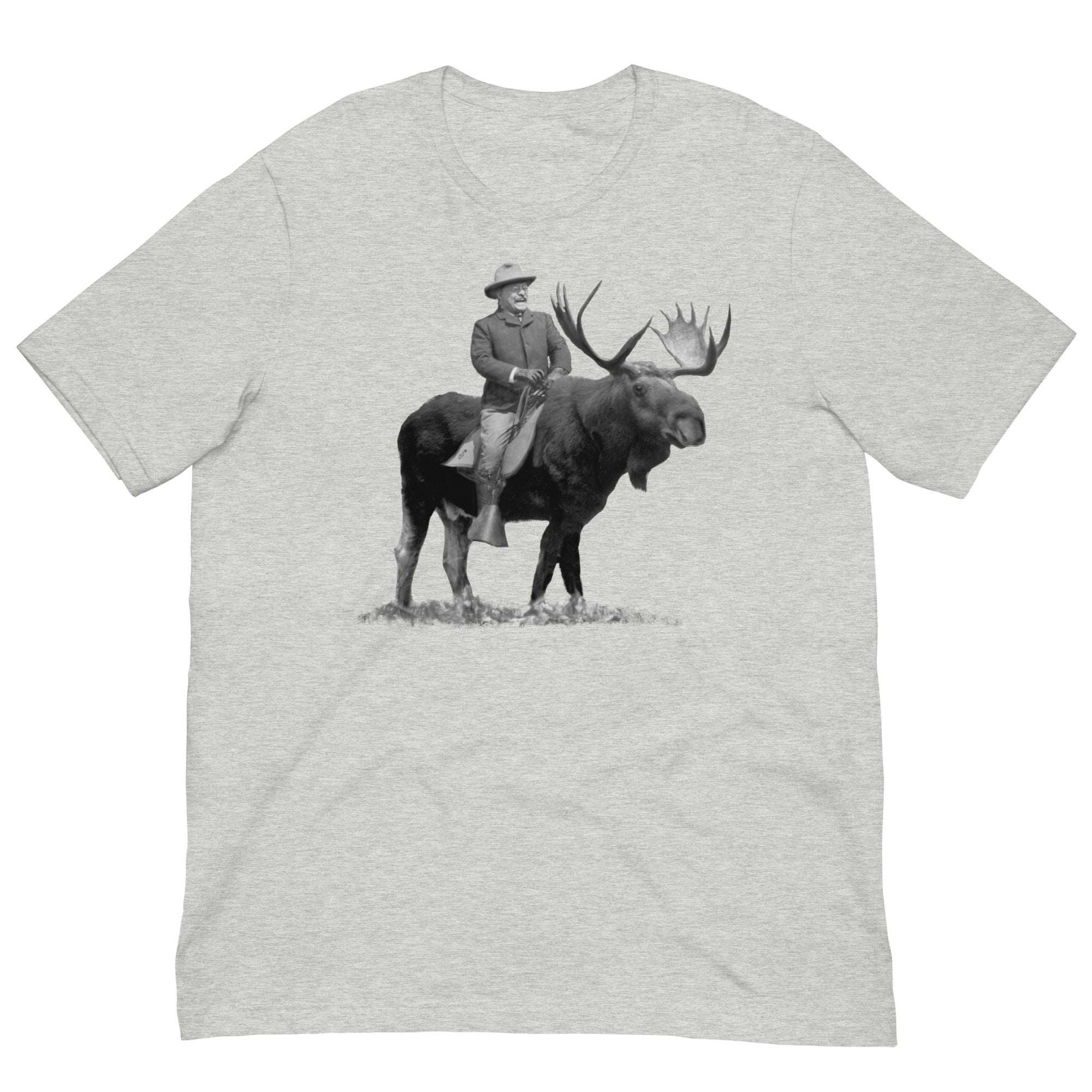 Teddy Roosevelt Riding A Bull Moose Tshirts