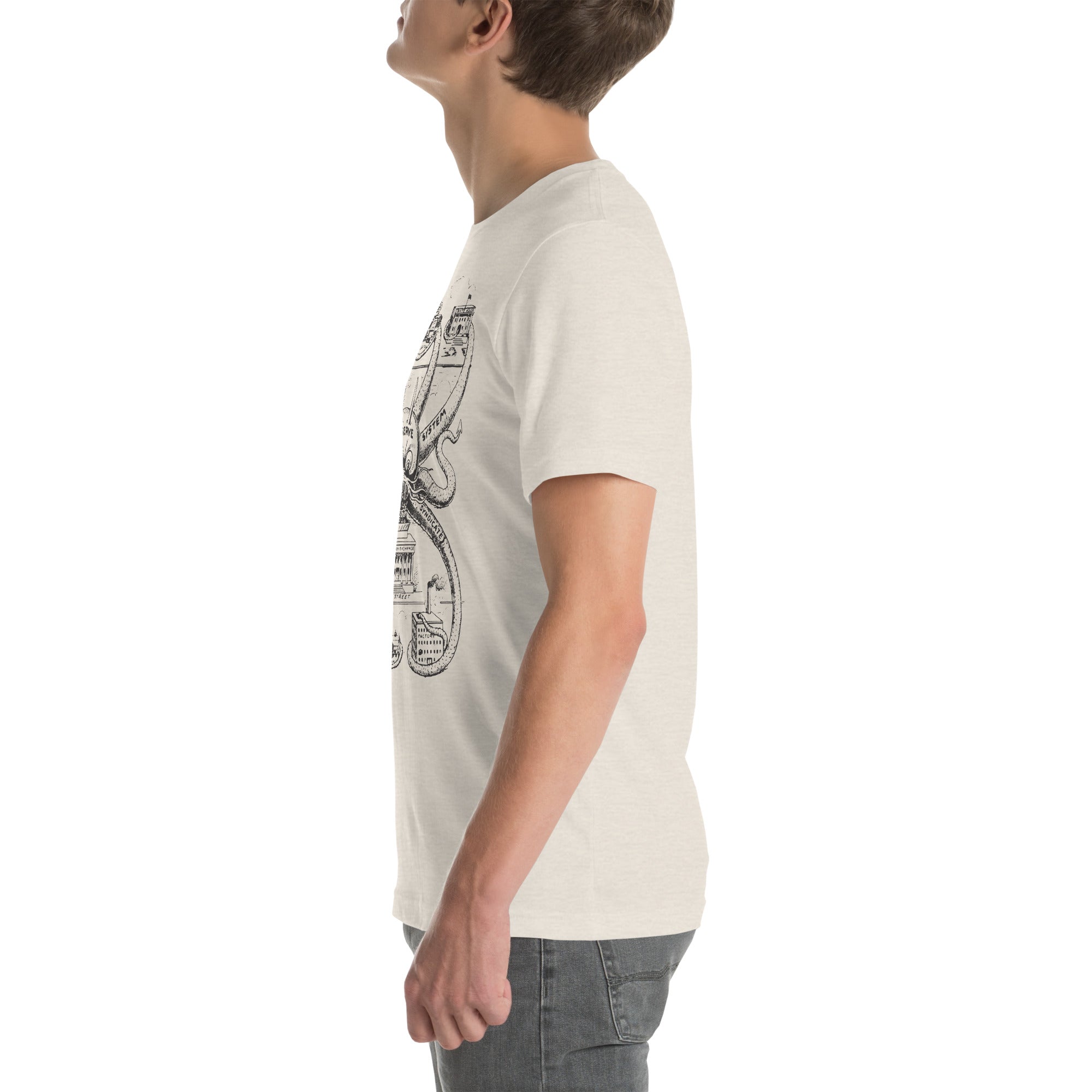 Federal Reserve Octopus Vintage Short-Sleeve Graphic T-Shirt