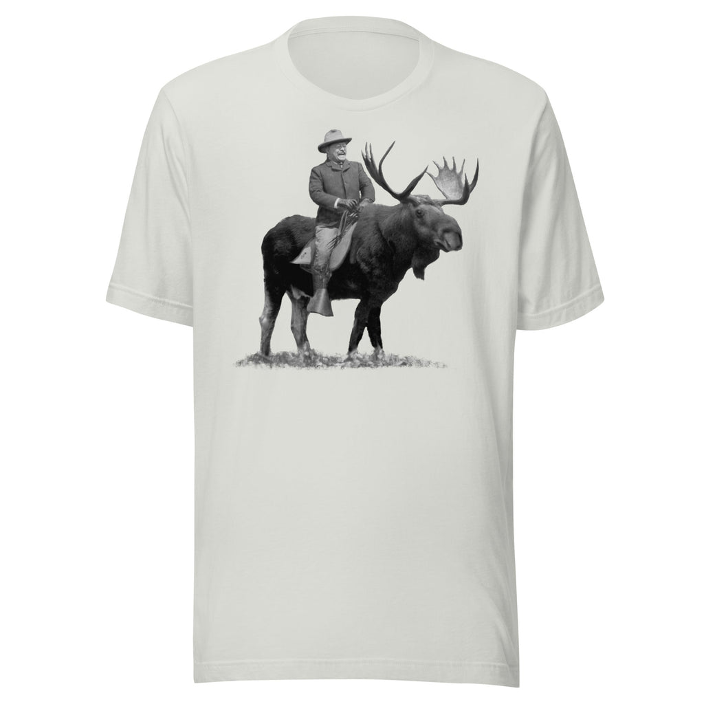 Teddy Roosevelt Riding A Bull Moose Tshirts