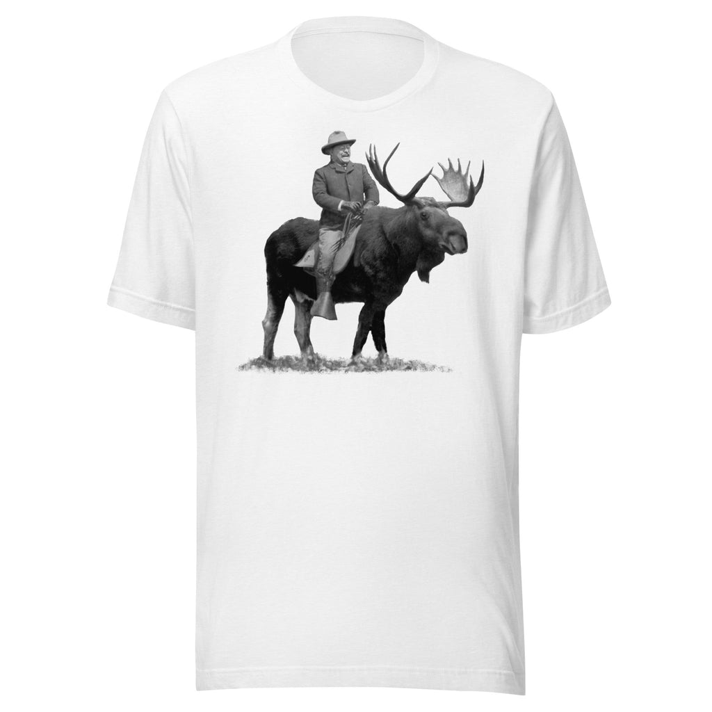 Teddy Roosevelt Riding A Bull Moose Tshirts