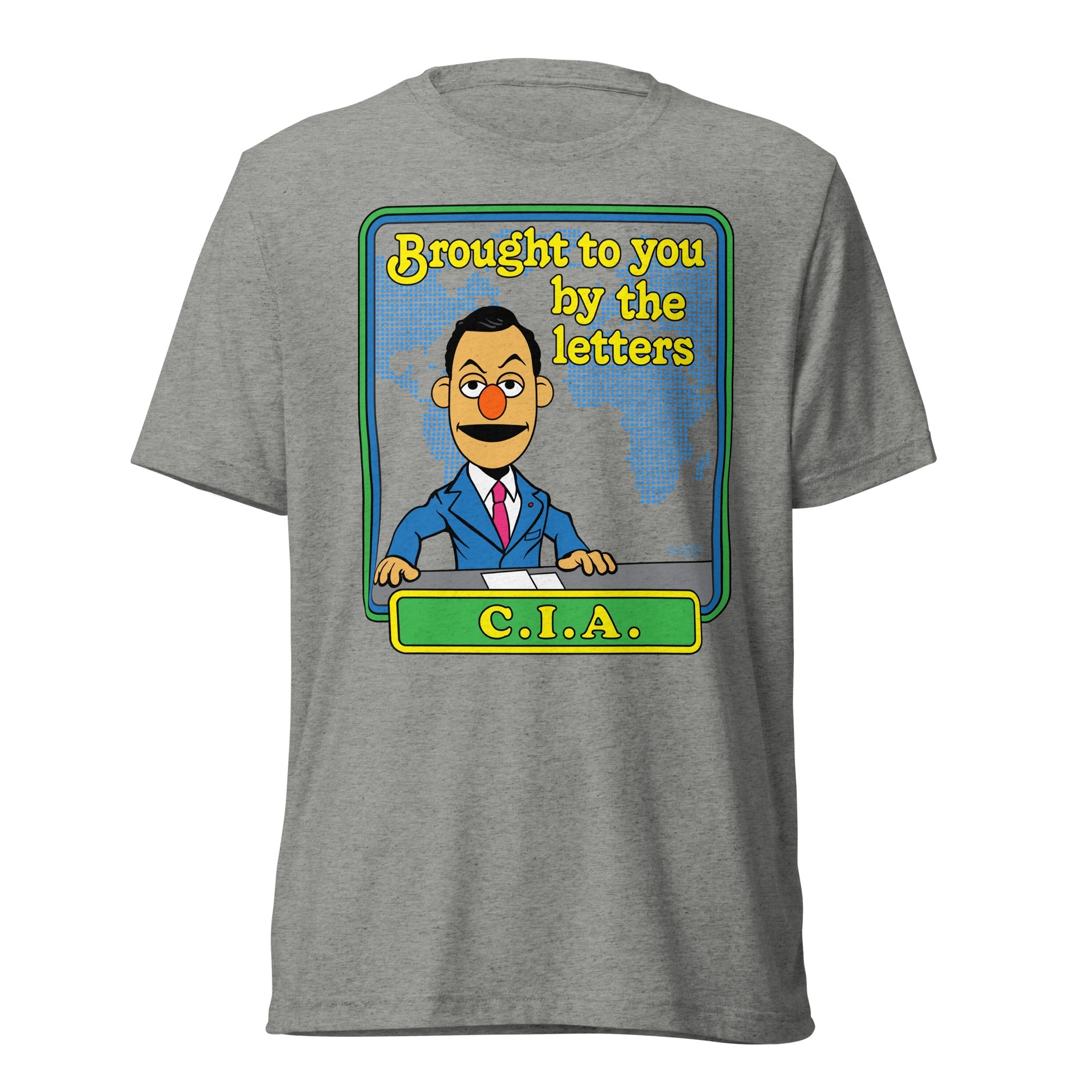 Brought to You By the Letters CIA Tri-Blend Track Shirt