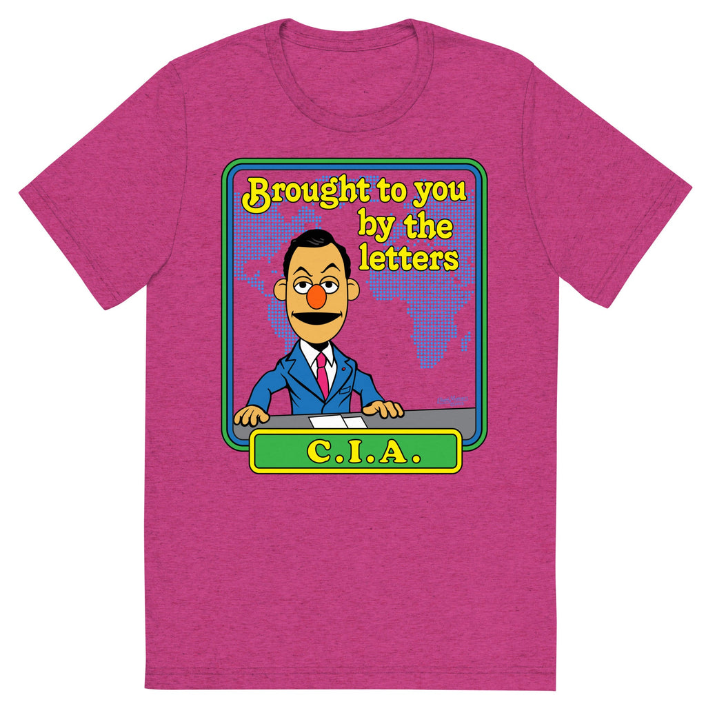 Brought to You By the Letters CIA Tri-Blend Track Shirt