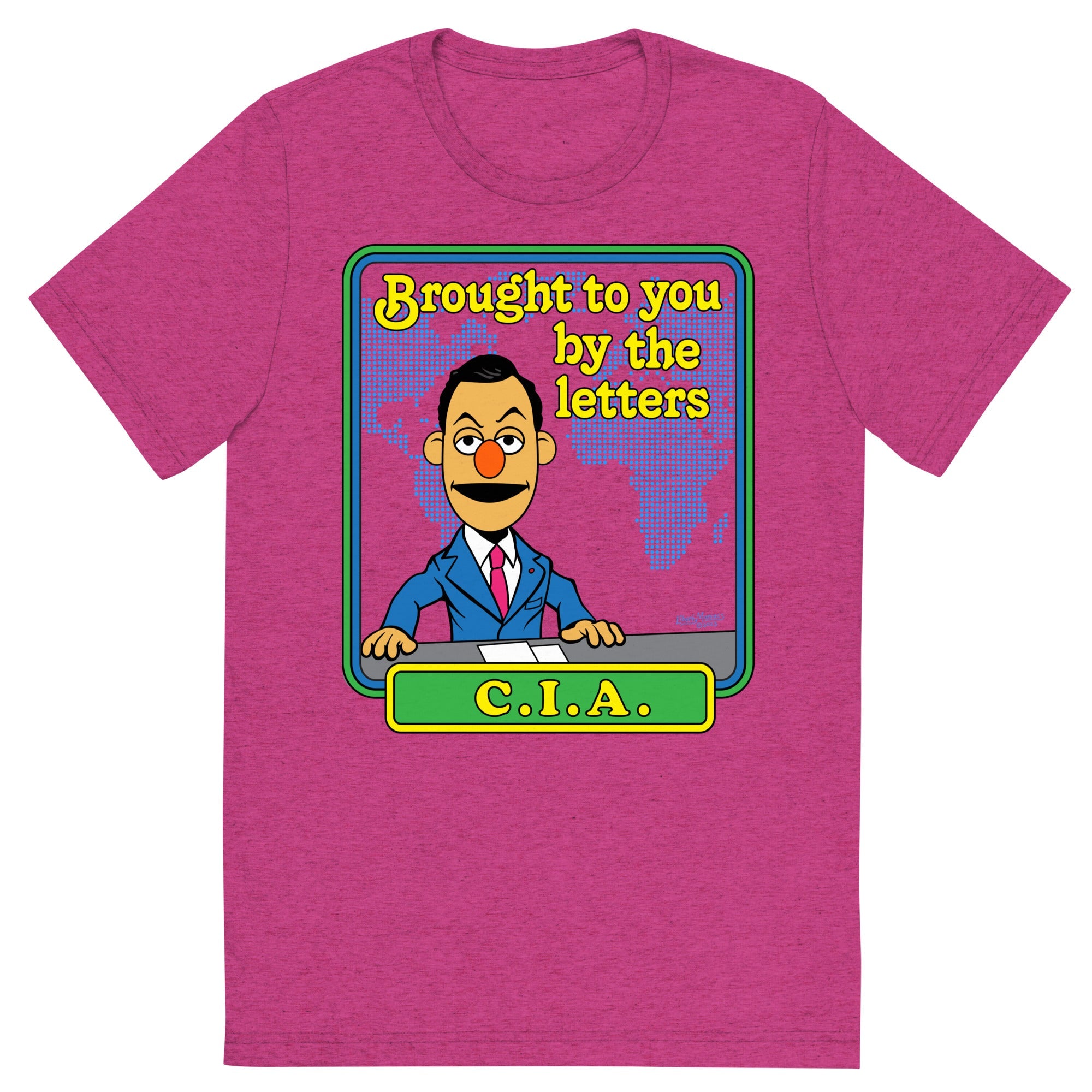 Brought to You By the Letters CIA Tri-Blend Track Shirt
