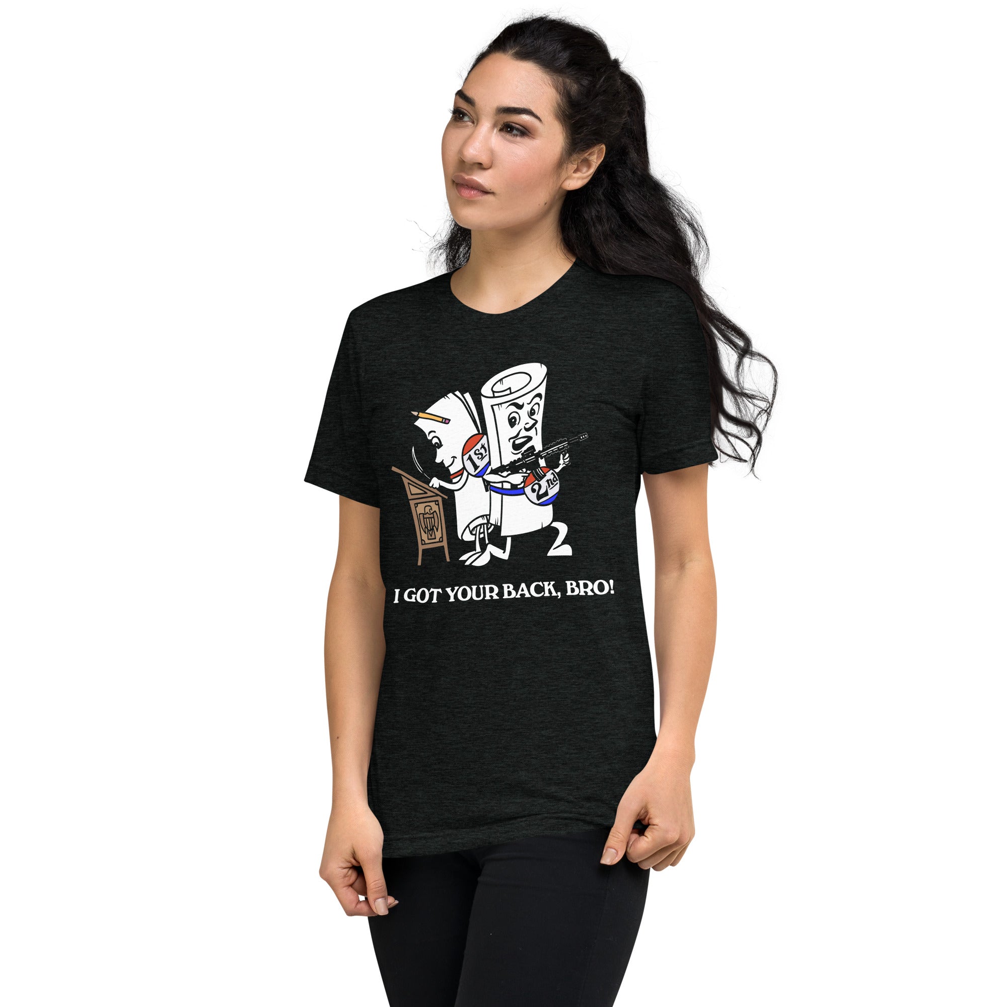 I Got Your Back Bro 2nd Amendment Tri-Blend Track Shirt
