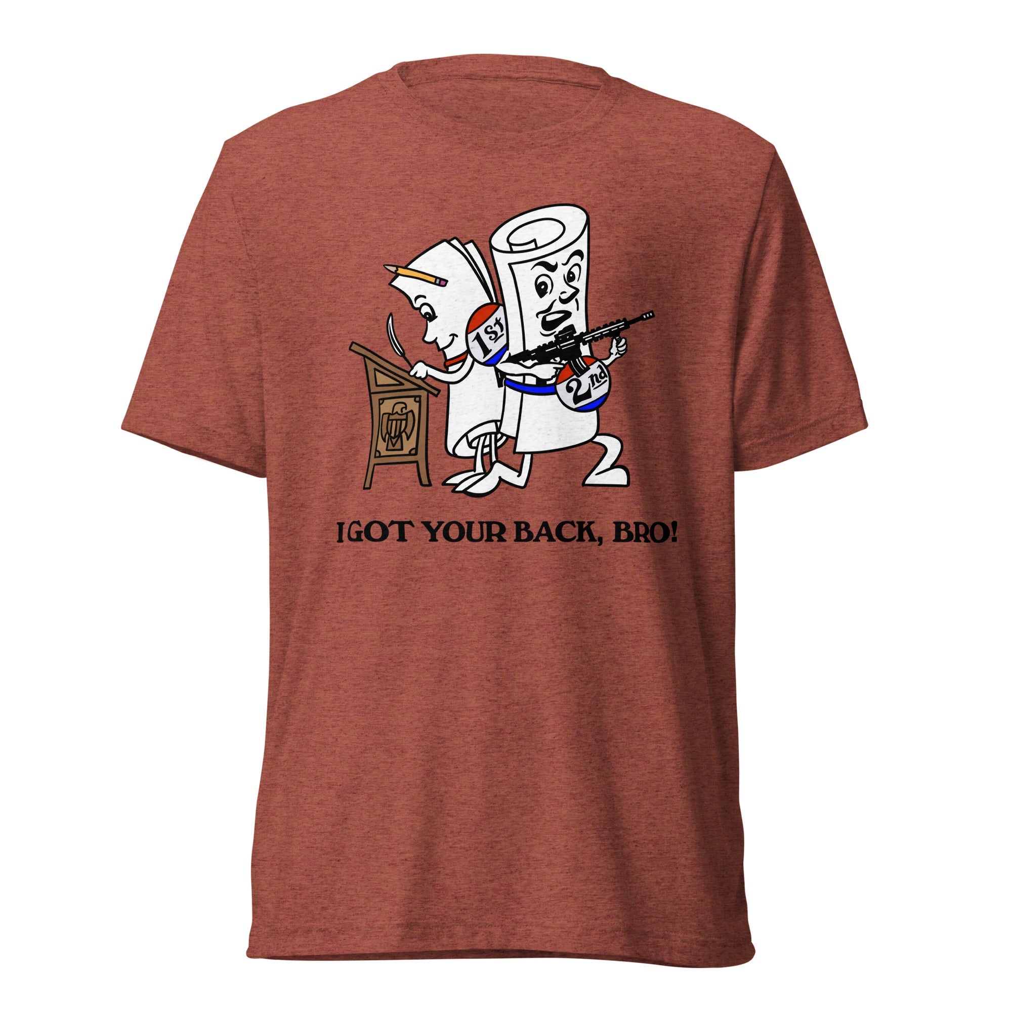 I Got Your Back Bro 2nd Amendment Tri-Blend Track Shirt