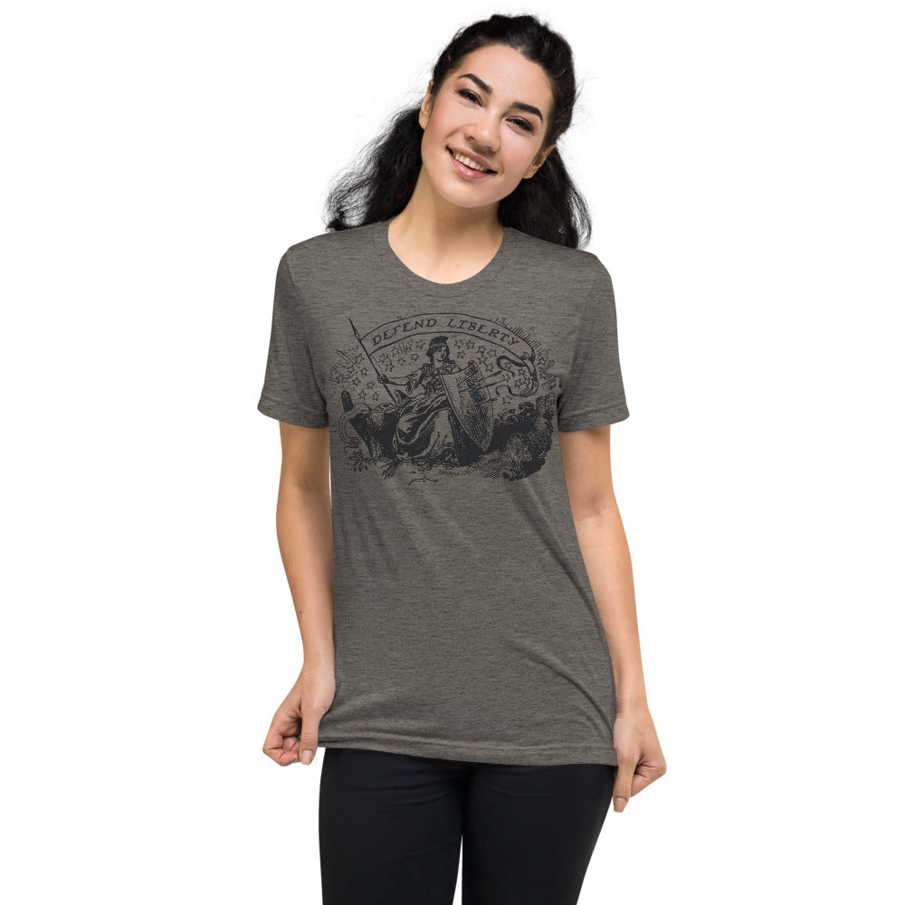 Defend Liberty Libertas Unisex Tri-Blend Track Shirt