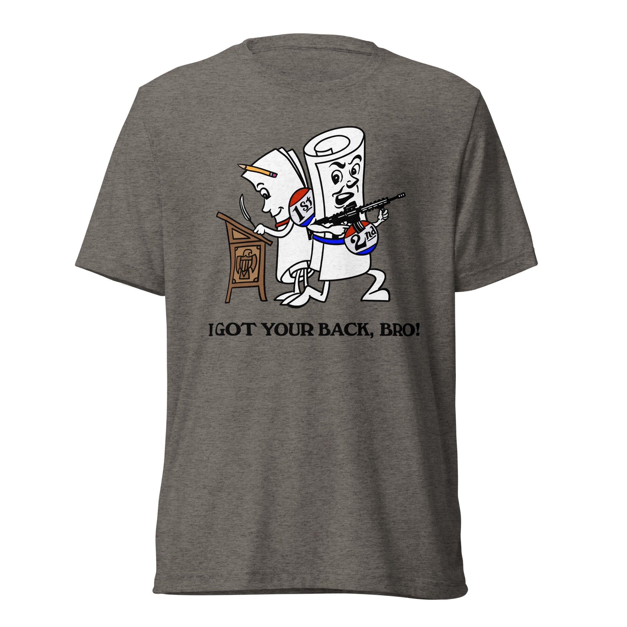 I Got Your Back Bro 2nd Amendment Tri-Blend Track Shirt