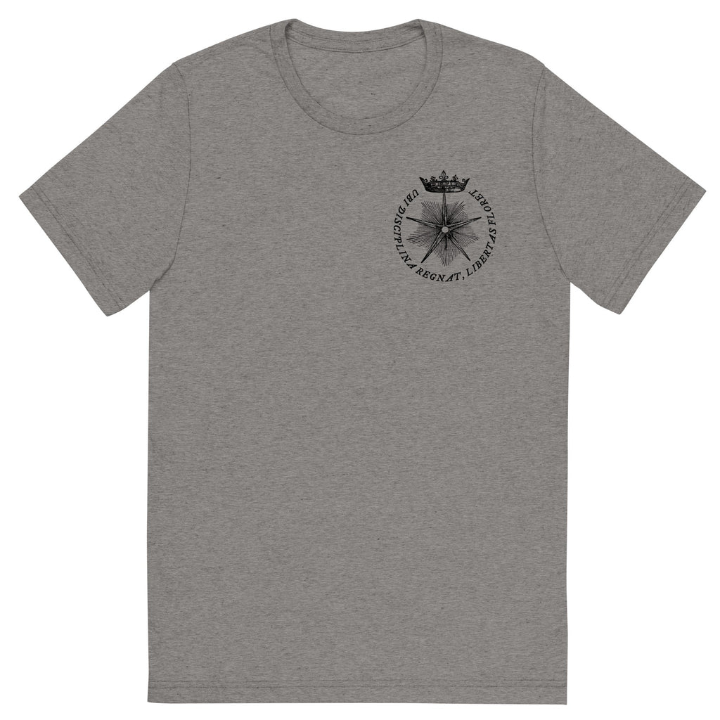 Where Discipline Reigns Liberty Flourishes Tri-Blend Graphic T-Shirt