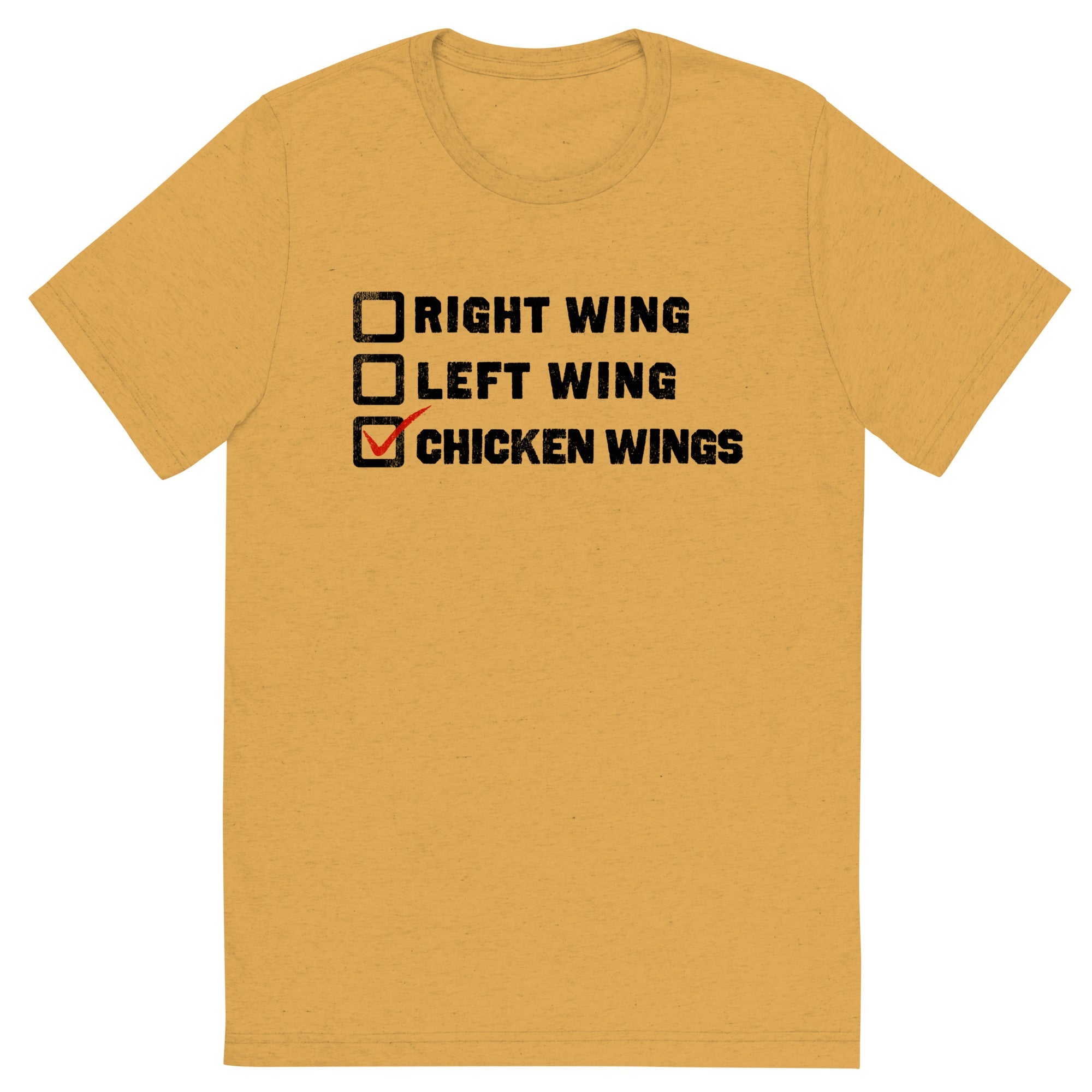 Choose Chicken Wings Tri-Blend Athletic T-Shirt