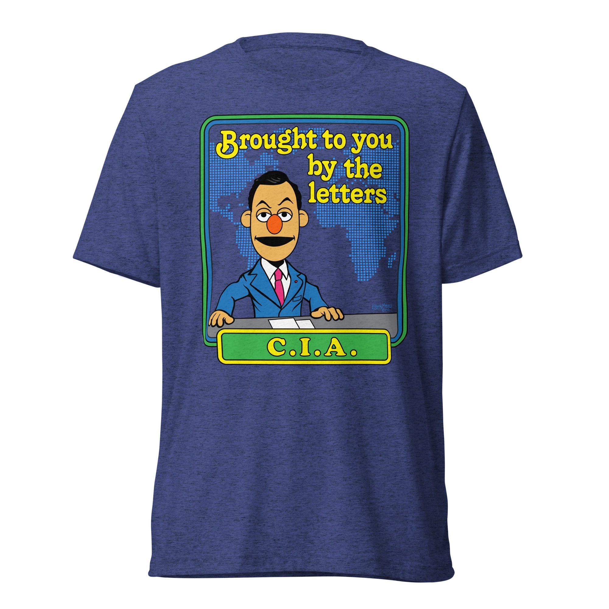 Brought to You By the Letters CIA Tri-Blend Track Shirt