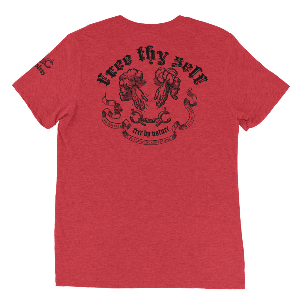 No Masters No Slaves Tri-Blend Track Shirt
