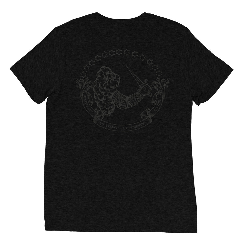 Resistance to Tyrants Gostelowe Battle Flag Tri-Blend T-Shirt