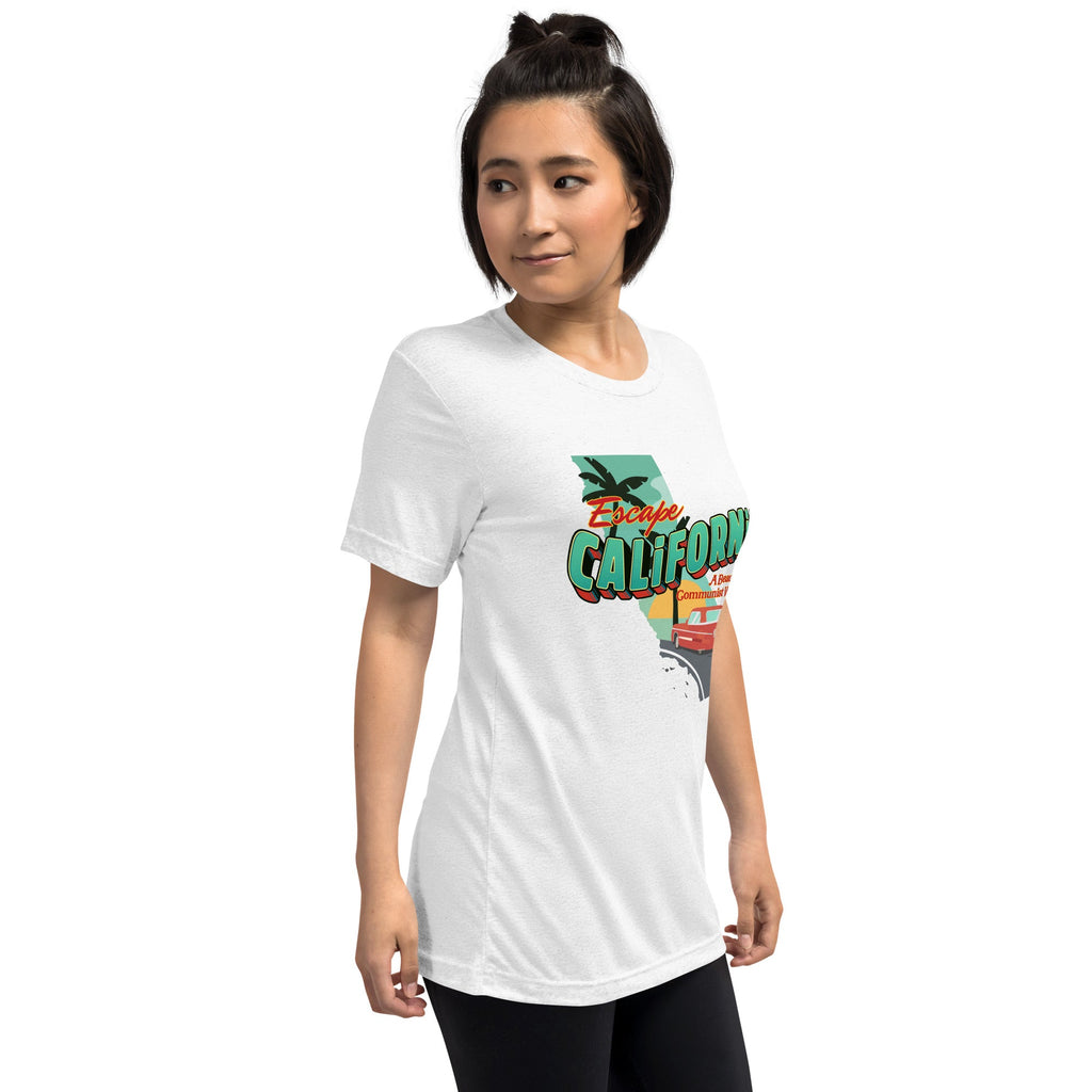 Escape California A Beautiful Communist Wasteland Unisex Tri-Blend Track Shirt