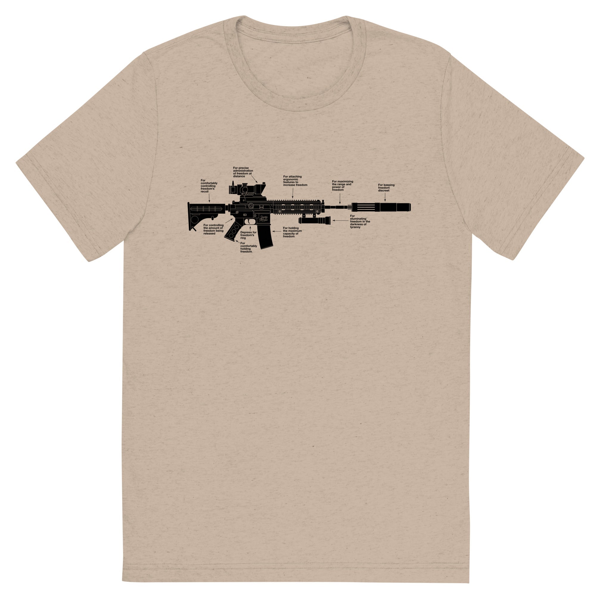 Components of Freedom Unisex Tri-Blend Track Shirt