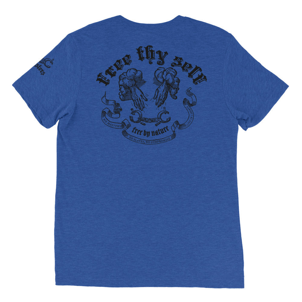 No Masters No Slaves Tri-Blend Track Shirt